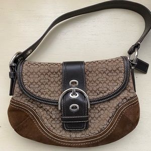 Coach soho brown buckle bag.